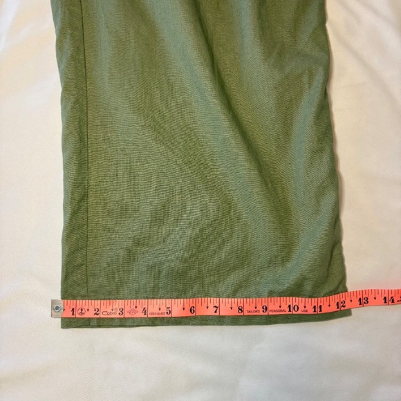 H&M Linen Blend Olive Green‎ Wide Leg Pants Size XXL - Picture 5 of 8